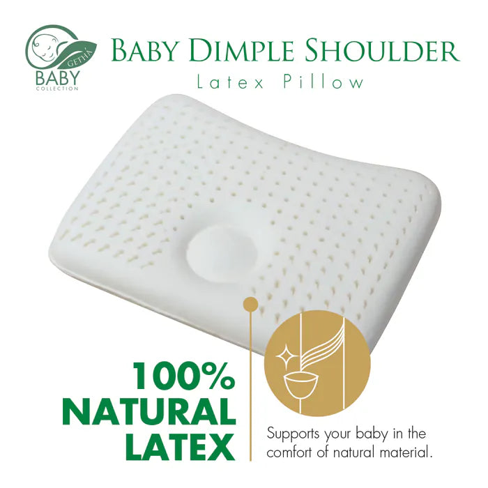 [Suitable for 6 months and above] Baby Dimple Shoulder and Neck Latex Pillow