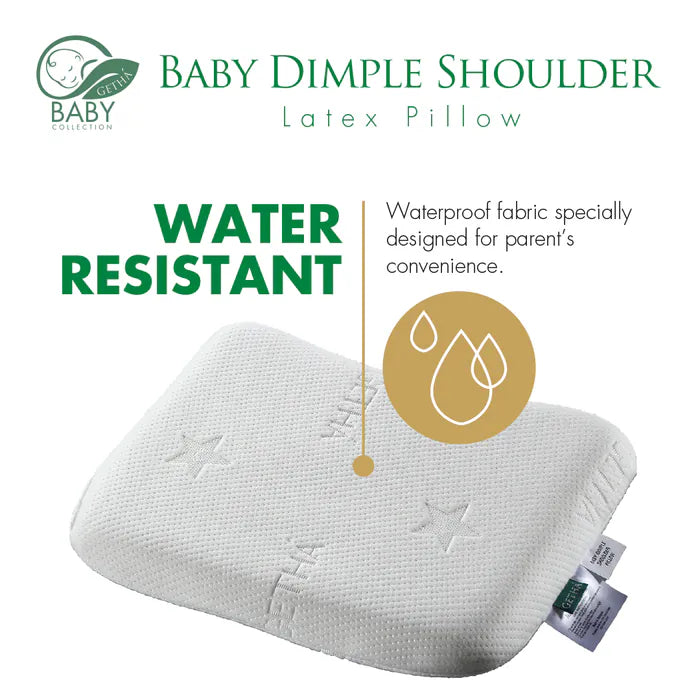 [Suitable for 6 months and above] Baby Dimple Shoulder and Neck Latex Pillow