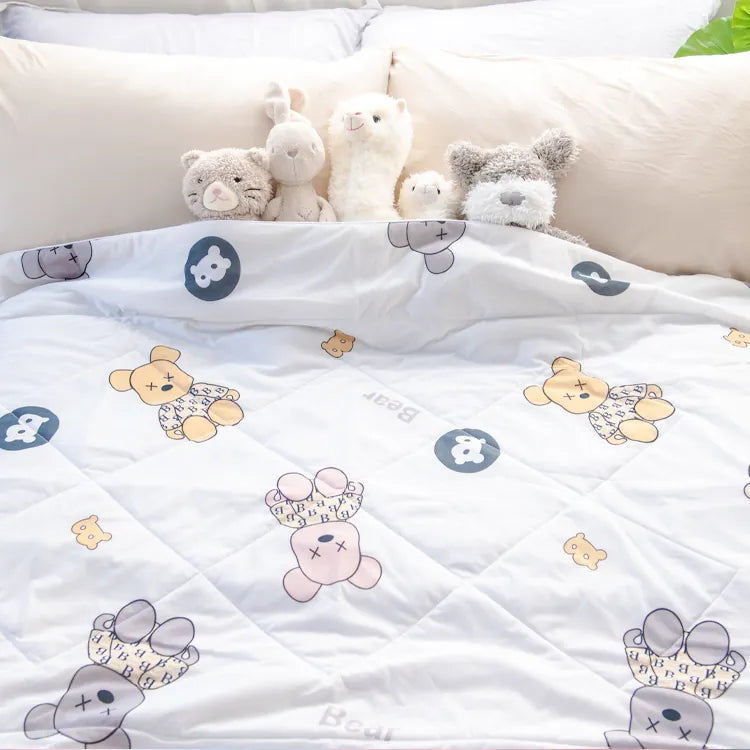 -5℃ children's cooling quilt (children's cartoon cooling quilt, antibacterial and anti-mite, moisture wicking)